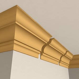 interior cornice molding 3d model