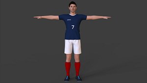 3D Soccer Player 04