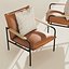 Leather Lounge Chair Wesley Faux Set