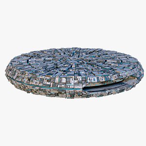 UFO Spaceship Lowpoly Game Ready 3D model