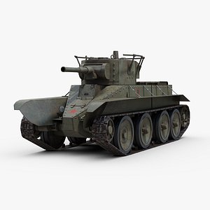 3d ww2 soviet tank bt model