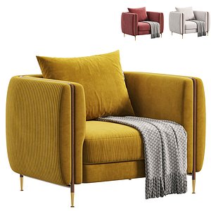 BARLOW Armchair by Mezzocollection 3D