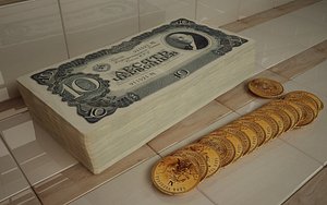 3D russian money