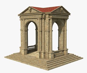 Greek Structure v6 3D model
