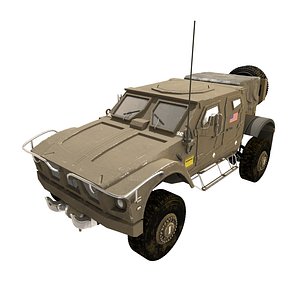 3D Us Army Tactical Oshkosh M-ATV Vehicle model