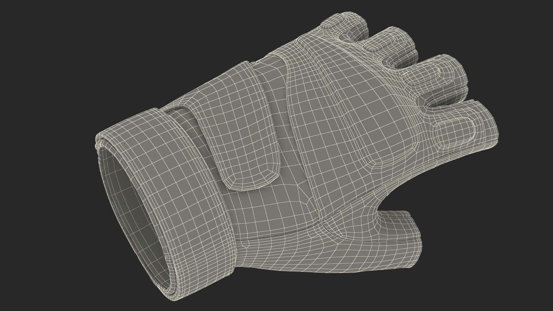 3D Tactical Fingerless Gloves - TurboSquid 2205390