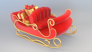 3D model Santa Sleigh