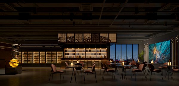 modelo 3d Interior del restaurante - TurboSquid 2358571