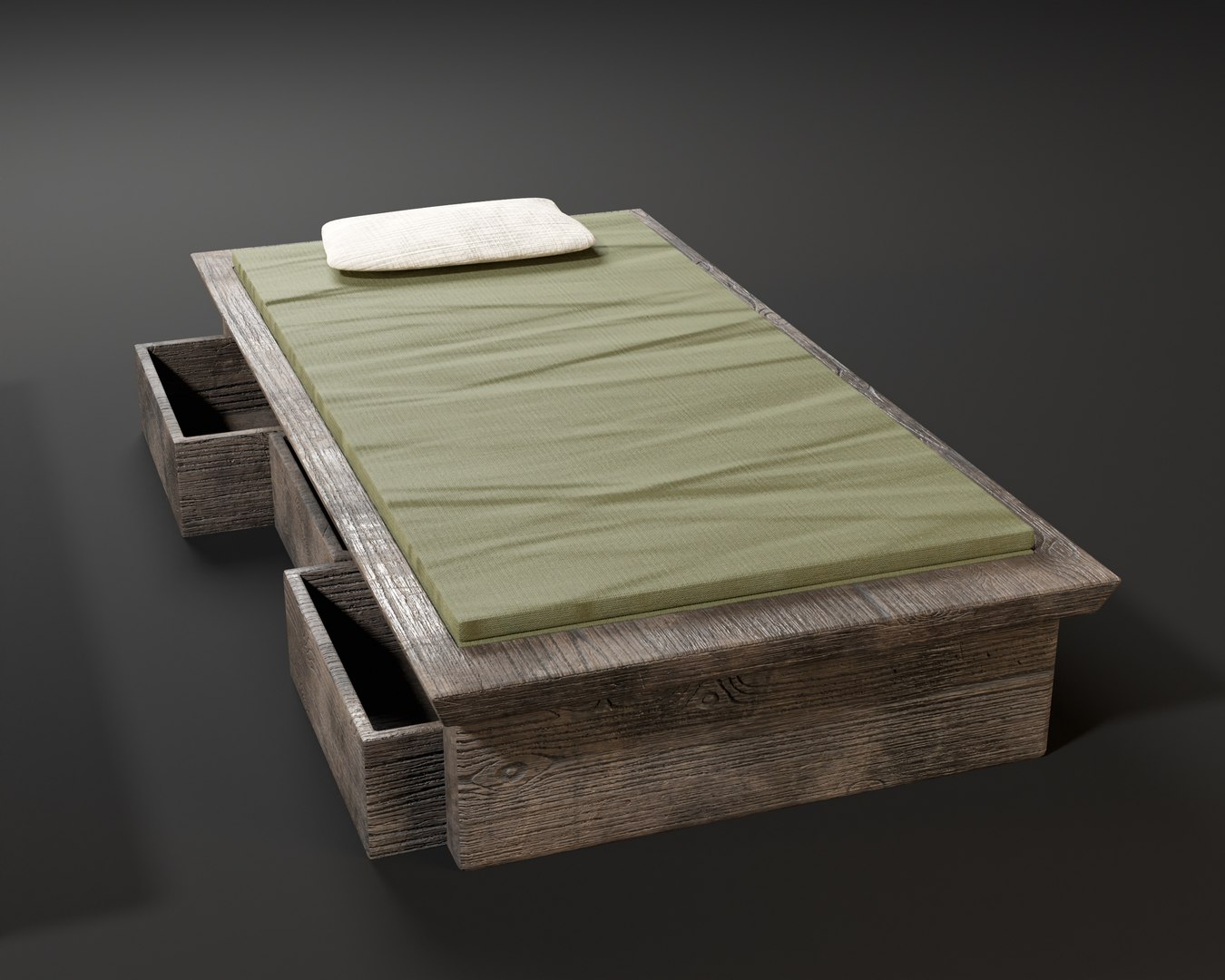 Japanese Tatami Futons Model - TurboSquid 2357182