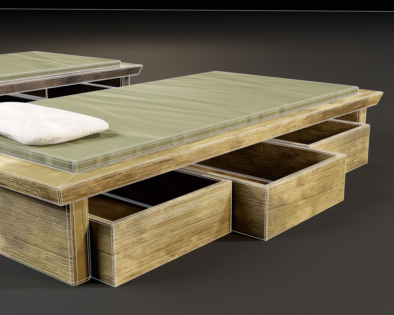 Japanese Tatami Futons Model - TurboSquid 2357182
