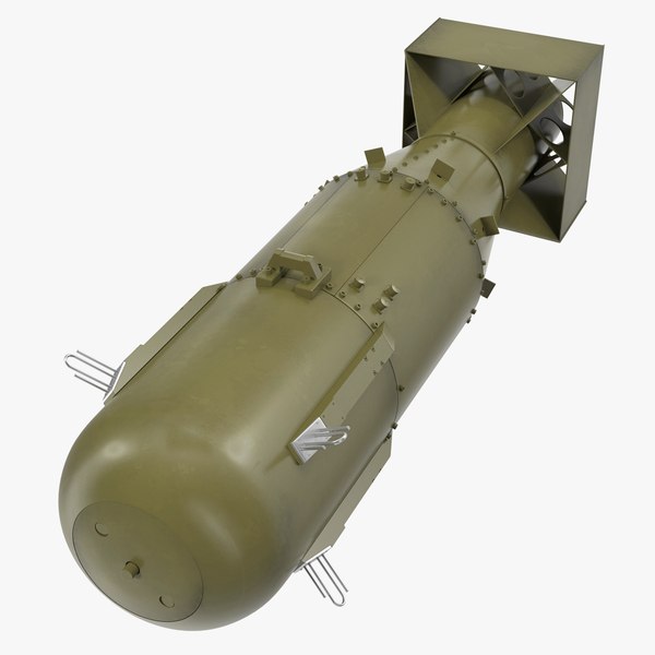 wwii aerial bomb little boy 3D