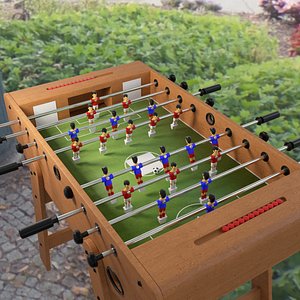 warrior table soccer 3D model