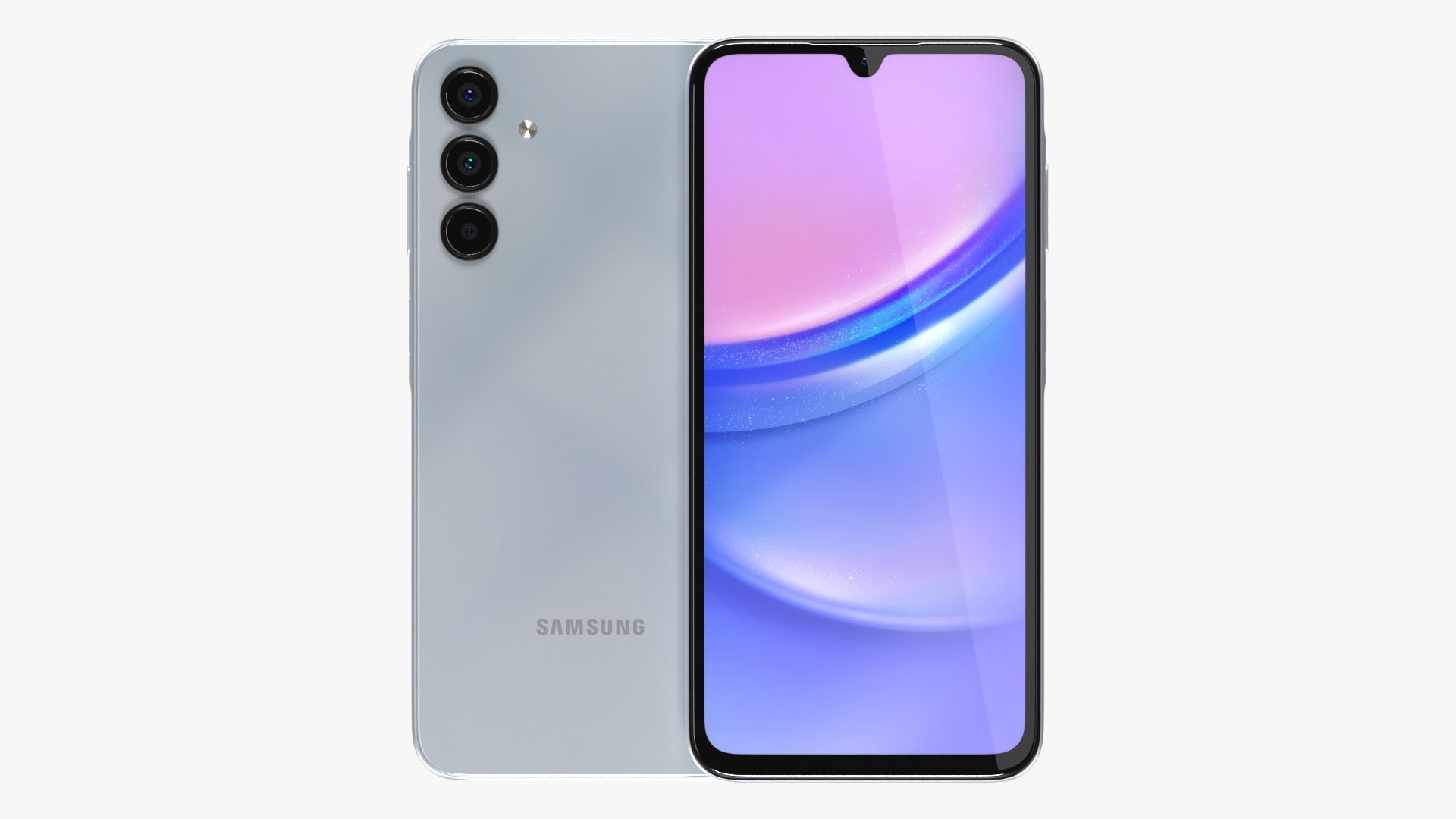3D Samsung Galaxy A15 Light Blue Model - TurboSquid 2176078
