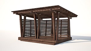 3D wooden alcove