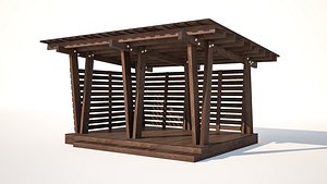Wooden alcove
