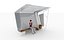 3D model bus station