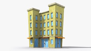 Cartoon Building x5 model