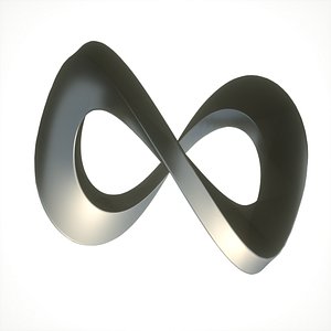 3D infinity loop abstract model