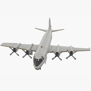 3D German Navy P3 Orion ASW Aircraft Rigged for Maya
