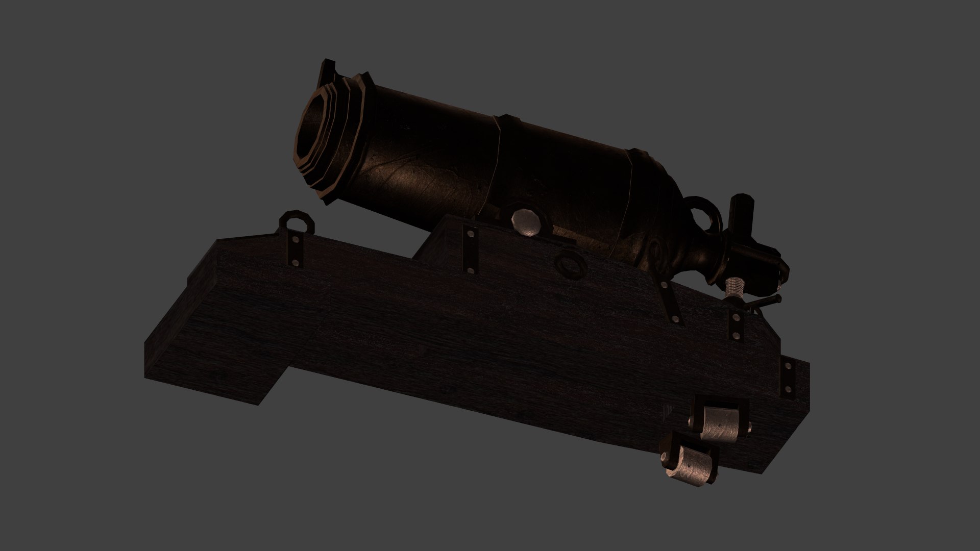 3D Carronade Cannon - TurboSquid 1364969