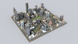 3D model City Blocks HDRT x4