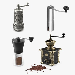 3D Coffee Mills Collection 3