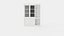 Assonet display cabinet white