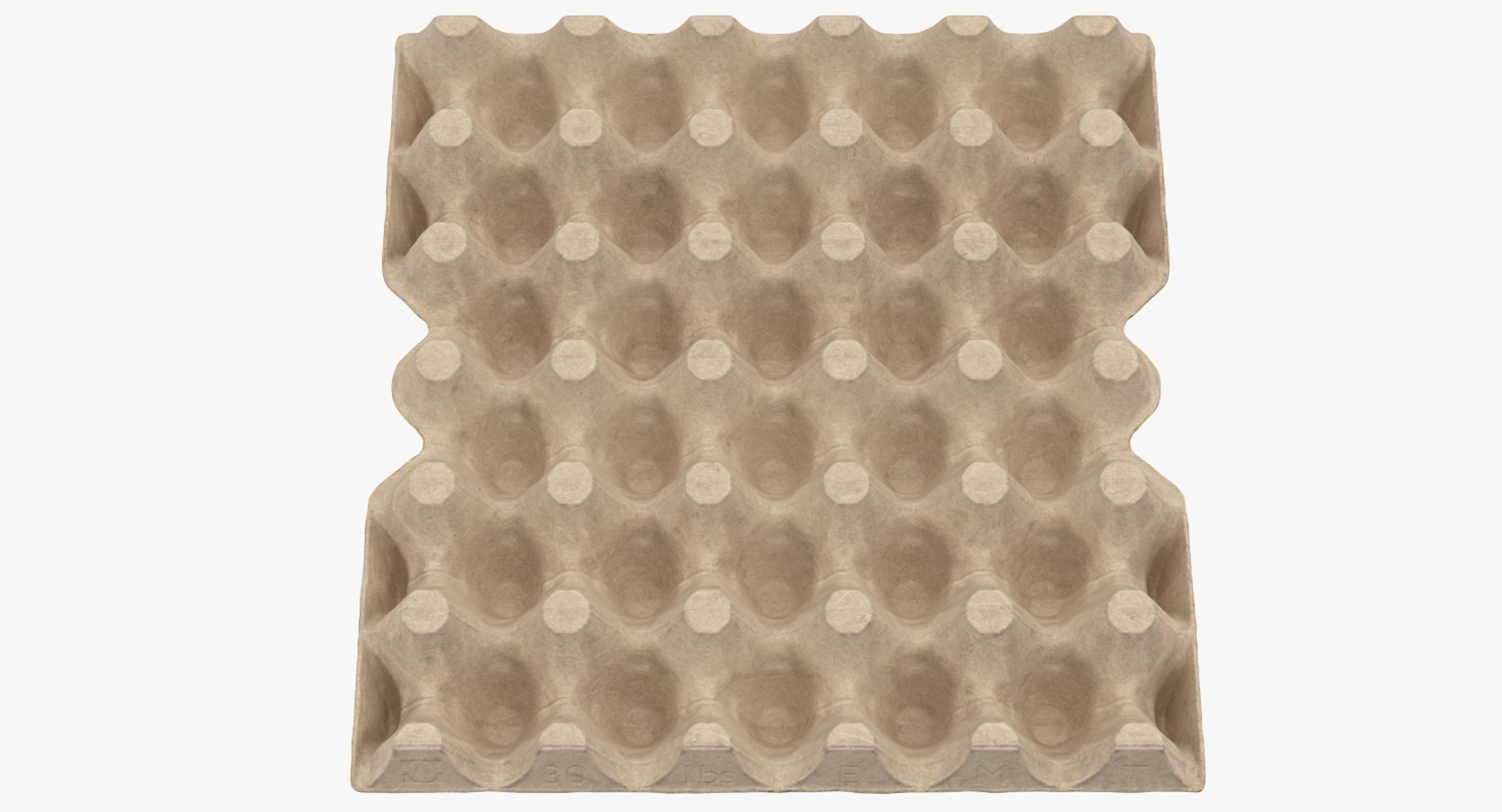 30 cells eggs cardboard 3D model https://p.turbosquid.com/ts-thumb/4N/BZFKTJ/y4gGU0VD/30cellseggscardboardemptyvray3dmodel004/jpg/1537415172/1920x1080/fit_q87/2a2572d6f76bddaffec35027100e458a281e0164/30cellseggscardboardemptyvray3dmodel004.jpg