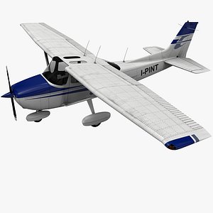 3dsmax civil utility aircraft cessna 172