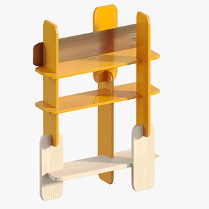 3D Hessentia Greffage Bookcase Paint Wood Metal 14100 model