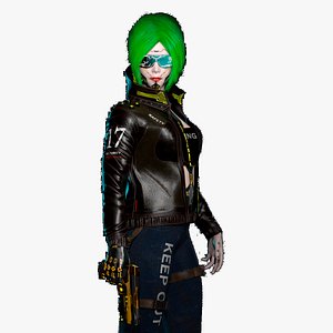 Cyberpunk Girl 3D model