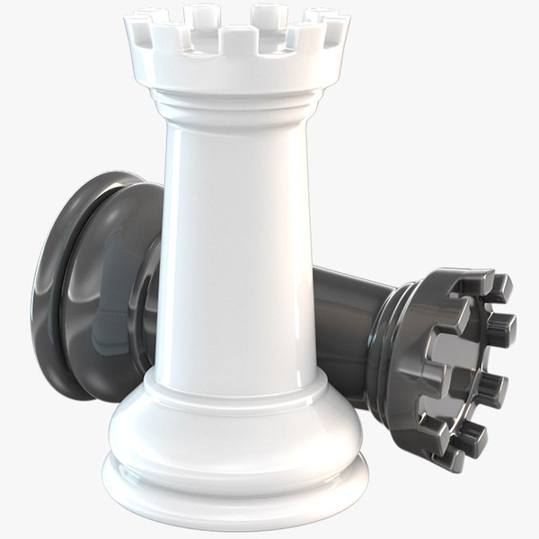 3D chessmen rook chess piece model - TurboSquid 1431177