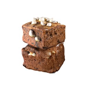 Chocolate brownie 9 3D model