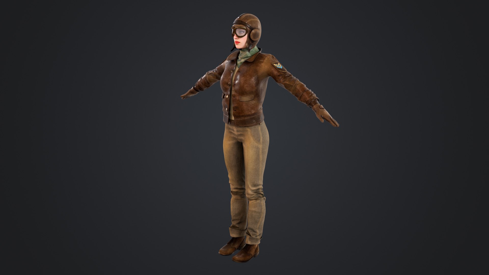 Vintage Pilot 3D Model - TurboSquid 2414209