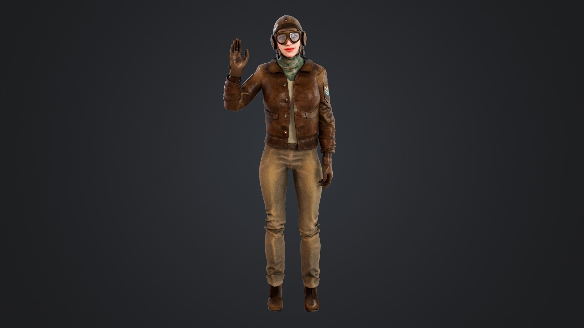 Vintage Pilot 3D Model - TurboSquid 2414209