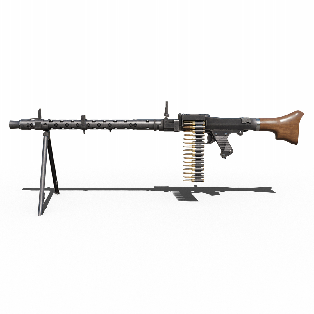 Maschinengewehr 34 - MG 34 - WW2 German Weapon 3D model - TurboSquid ...