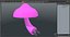 LED Mushroom Night Light Pink