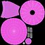 LED Mushroom Night Light Pink