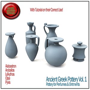Ancient Greek Pottery Vol. 1 STL Printable