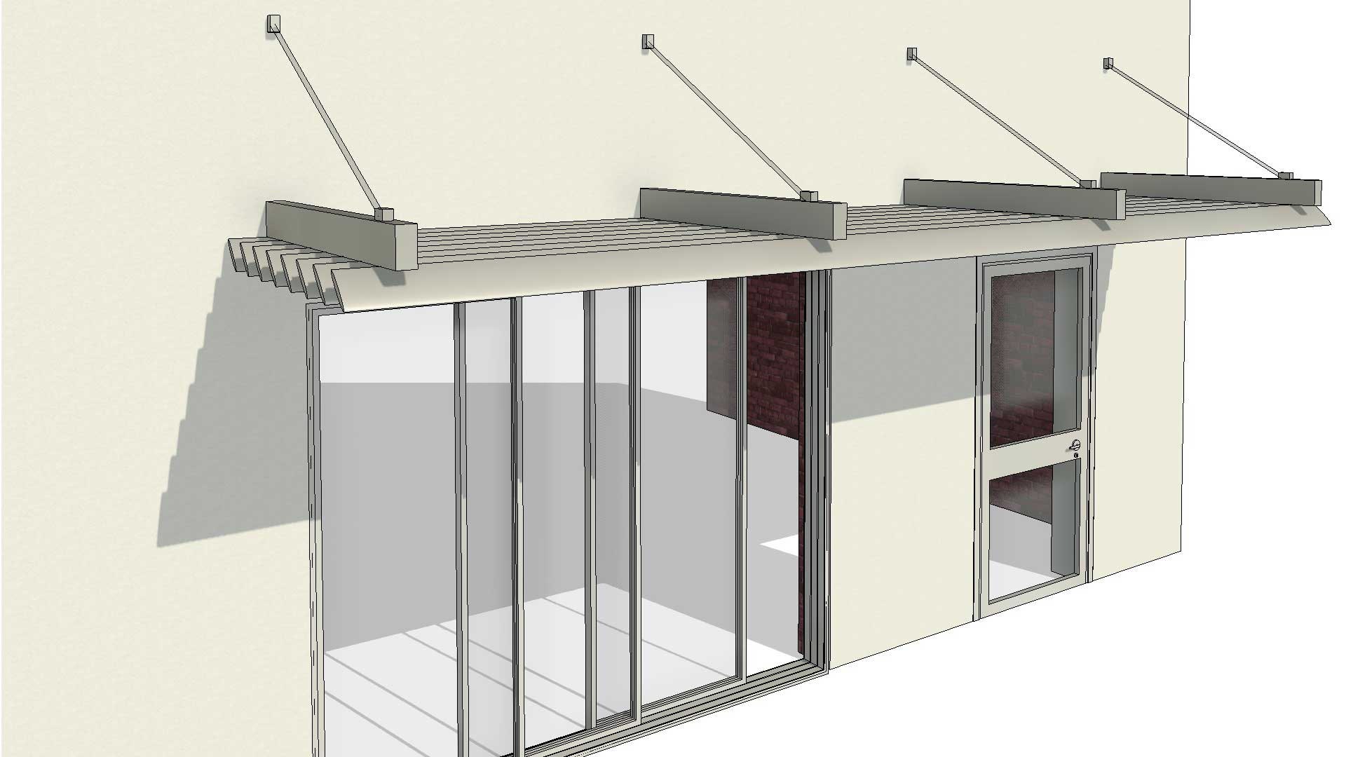 3D Overhang Sun Shade Louvres Cover TurboSquid 2056227