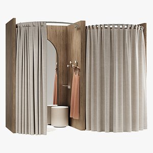 Fitting room for a clothing store