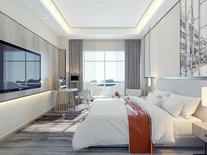 New room guest Chinese style 3D model