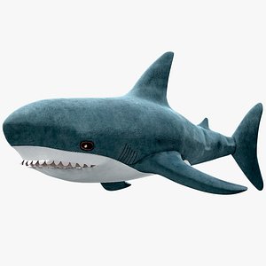 3D model Stuffed Toy Shark IKEA Blahaj PBR