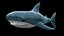 3D model Stuffed Toy Shark IKEA Blahaj PBR