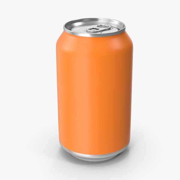 Soda Can Orange 3D - TurboSquid 1849107