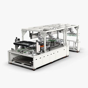 Automatic LCD Panel Assembly Line 3D model