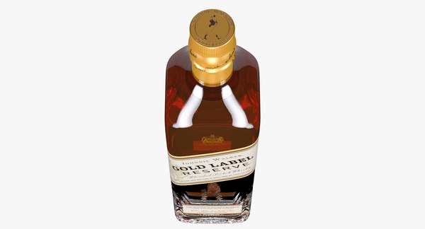 modelo 3d Johnnie Walker Gold Label Botella - TurboSquid 1389184