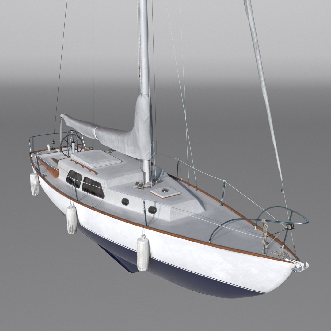 Sailboat 3D - TurboSquid 1536334