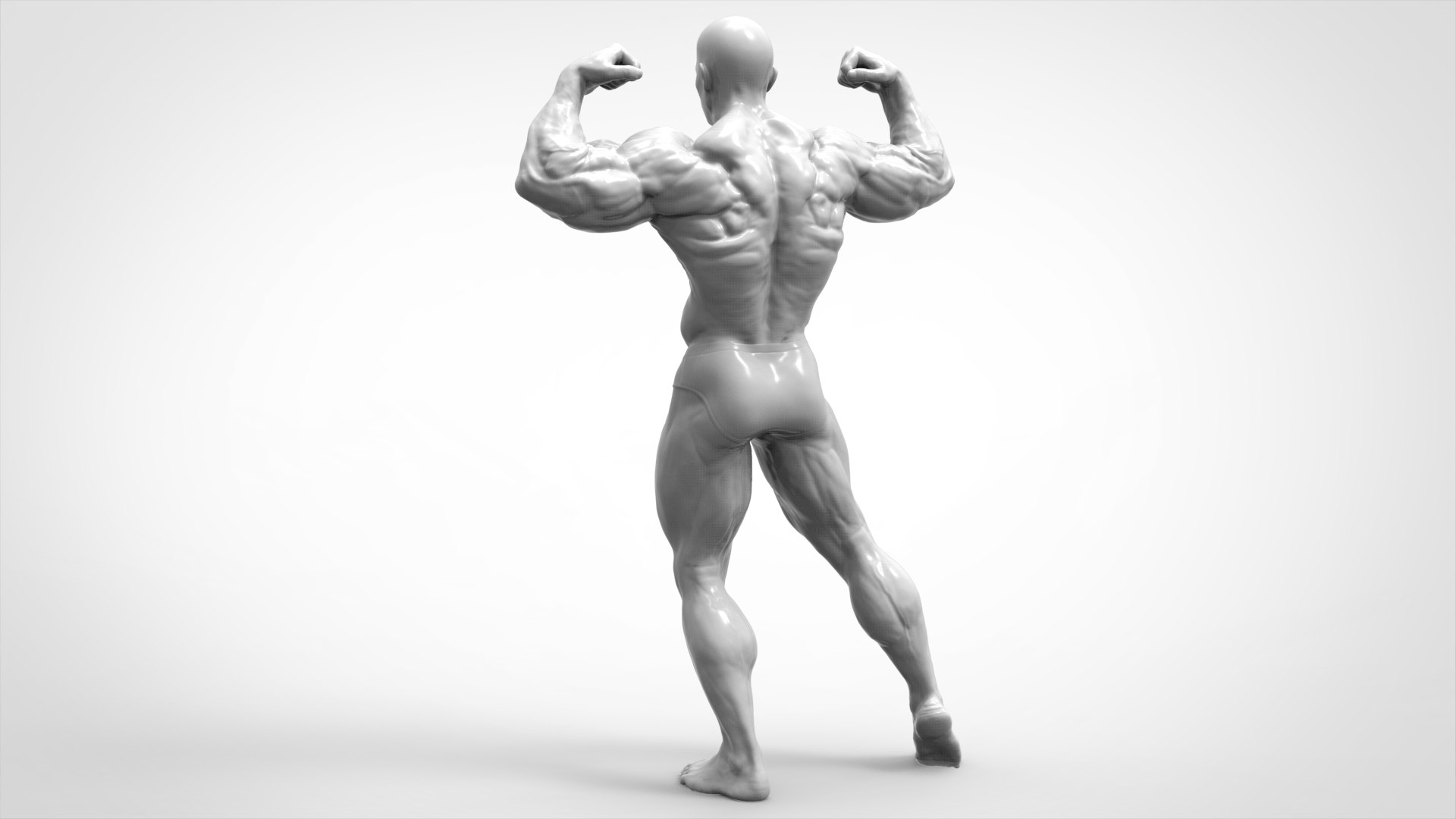 Bodybuilder Pose - Anatomy 3D Model - TurboSquid 2184936