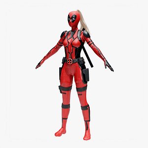 Lady Deadpool Wanda Wilson 3D model